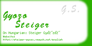 gyozo steiger business card